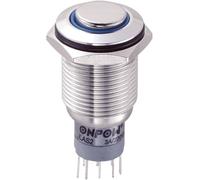 Bouton-poussoir antivandalisme TRU COMPONENTS LAS2GQH-22E/B/12V/S/P 701808 250 V/AC 3 A 2 x On/(On) IP65 à rappel 1 pc(s)