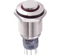Bouton-poussoir antivandalisme TRU COMPONENTS LAS2GQH-22E/R/12V/N/P 701982 250 V/AC 3 A 2 x On/(On) à rappel 1 pc(s)