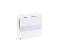 Bouton poussoir avec porte étiquette lumineux Oxxo - 1 poste - 10A - Blanc
