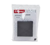 Legrand - Poussoir Mosaic Easy-Led 6A 2 modules - noir mat
