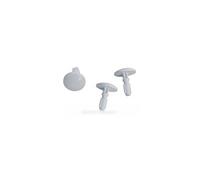 Bouton poussoir blanc livre x3 pour four