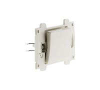 Zenitech - Bouton poussoir bornes auto composable - blanc - Venus blanc G