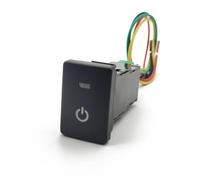 Bouton Poussoir Bouton de commutation pour capteur de stationnement, marche/arrêt, musique, radar, Convient pour Toyota Camry, Prius, Corolla, Avensis T27 2010(Power)