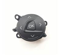Bouton Poussoir Boutons de volant multifonctions pour Convient pour Ford Focus Kuga 2012-2015, bouton de contrôle du volume audio, bouton M OK(The right OK)