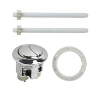 Bouton Poussoir Chasse D'eau Toilet ,Boutons De Chasse,Bouton de Chasse d'Eau WC Universel, Bouton Poussoir Double Fonction pour Toilette, Accessoire de Remplacement en Chrome Durable et Étanche