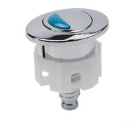 Bouton poussoir chromé double chasse d'eau pour réservoir de chasse d'eau, construction en plastique ABS avec ressort en acier inoxydable 304, économie d'eau, pièce de réparation pour ouverture