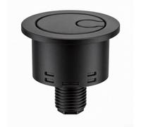 Bouton poussoir chromé double chasse d'eau pour Roca A822505500, option de chasse demi-ou complète, design élégant pour salles de bains modernes, remplacement facile en plastique (noir mat)