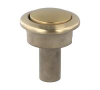 Bouton poussoir chromé pour chasse d'eau Siamp pour toilettes Storm 33A, compact et conçu pour réservoir standard (A)