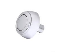 Bouton poussoir chromé pour chasse d'eau Siamp & Storm 33 A, fixation bidet en plastique ABS avec 48 mm/58 mm de diamètre et couvercle de support en option (B)