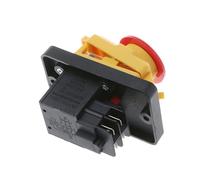 Bouton poussoir commun KJD12 12 A 250 V 4 pôles Commande de touches légère en plastique pour interrupteur à bouton-poussoir dans l'atelier de bois