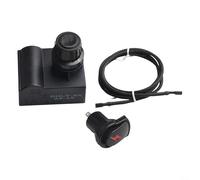 Bouton poussoir d'allumage de rechange pour barbecue avec 1 sortie pour système d'allumage, alimenté par batterie, pour cuisinière à gaz, four, chauffage, installation facile, noir