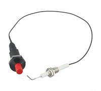 Bouton poussoir d'allumage piézo avec fil de 30 cm pour barbecue à gaz, poêle, cheminée, barbecue, filetage M10 x 1, sortie 18 KV, boîtier en plastique