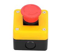 Bouton-poussoir d'arrêt d'urgence, 10 A, étanche, 1 NO, 1 NF, pour démarreurs électromagnétiques et contacteurs d'ascenseur.