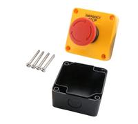 Bouton poussoir d'arrêt d'urgence AC 660 V, interrupteur d'arrêt d'urgence avec boîte