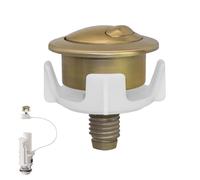 Bouton poussoir de chasse d'eau - Bouton de rechange - Deux mécanismes de chasse d'eau - Design moderne - Entretien facile - Solution de plomberie pour appartement, salle de bain, locataire, femme et