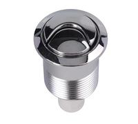 Bouton poussoir de chasse d'eau chromé pour réservoir de salle de bain Siamp Skipper 45 Mécanisme d'économie d'eau Rond Contrôle par pression Design moderne Matériau ABS 85 x 48 mm