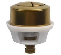 Bouton poussoir de chasse d'eau de rechange pour réservoir de chasse d'eau dissimulé à câble finition or brossé pour WC, toilettes (doré)