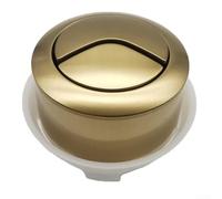 Bouton poussoir de chasse d'eau double en ABS chromé brossé pour réparation de toilettes de salle de bain (doré)