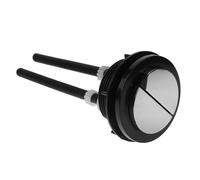 Bouton-poussoir de Chasse D'eau Double, Remplacement ABS pour Réservoir Wc | Tige Coupable, Joint D'étanchéité, Trou 4,8 à 5,7cm, Finition Brillante, Usage Maison