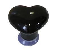Bouton poussoir de chasse d'eau en céramique en forme de cœur | Aide à la chasse d'eau durable, outil de chasse d'eau durable et remplacement pour poignées de porte de réservoirs de toilettes, tiroirs