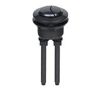 Bouton poussoir de chasse d'eau noir de 38 mm, double bouton poussoir de chasse d'eau, accessoires pour réparation de réservoir d'eau de salle de bain (noir)