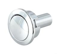 Bouton poussoir de chasse d'eau pour Siamp pour Storm 33 A, finition chromée de rechange pour trous de chasse d'eau standard allant de 38 mm à 44 mm de diamètre (argenté, 48 mm)