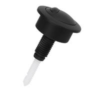 Bouton poussoir de chasse d'eau rond à double bouton poussoir de rechange pour réservoir d'eau compatible avec Twyford Optima49 pour système de chasse d'eau de salle de bains (noir)