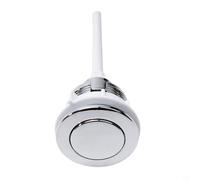 Bouton poussoir de chasse d'eau simple en plastique ABS argenté pour maison, hôtel, lieux publics