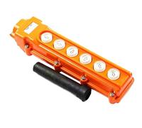 Bouton-poussoir de commande de grue étanche COB-63, 1 pièce, for contrôleur suspendu de levage, 250V 5A, Orange rouge