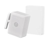 Bouton poussoir de contrôle à distance | Bouton poussoir automatique avec télécommande et charge de type C - Bouton intelligent sans fil pour interrupteurs de lumière, appareils électroménagers