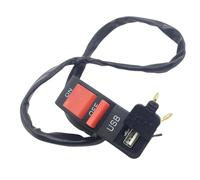 Bouton Poussoir De Démarrage/Arrêt Pour Guidon, 7/8 Pouces, Avec Port Usb, Pour Scooter, Atv, Vélo Hors Route, 4 Fils