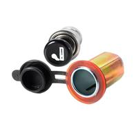 Bouton poussoir de démarrage de voiture, kit d'assemblage de prise de rechange - Plug-and-Play, accessoires modifiés, compatible avec la plupart des modèles 12 V ou 24 V