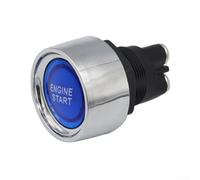 Bouton poussoir de démarrage du moteur 12 V/24 V 50 A pour allumage sans clé avec lumière LED vive (bleu)