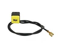Bouton poussoir de klaxon noir et jaune pour mobylette Piaggio 50 Ciao mob