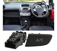 Bouton-poussoir de L'interrupteur AC de Climatisation avec Capuchon 6554KX Remplacement de L'interrupteur de Climatiseur AC pour Citroen C1 2005-2014