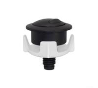 Bouton poussoir de rechange pour chasse d'eau, double bouton poussoir de chasse d'eau, installation facile, sans mécanisme à ressort (noir)