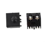 Bouton poussoir de rechange pour meuleuse d'angle 100 mm - Compatible avec outils de meuleuse, accessoires de polisseuse - Construction en plastique et métal, noir