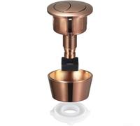 Bouton poussoir de rechange pour réservoir de chasse d'eau double avec plusieurs tailles d'ouverture, compatible avec les vannes Fluidmaster et Skylo double (or rose)