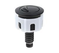 Bouton poussoir de rechange pour toilettes - Bouton poussoir rond double bouton de chasse d'eau - Bouton de contrôle de fil de toilette antirouille Accessoires de salle de bain pour salle de bain