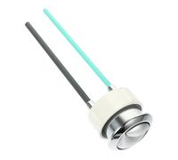Bouton Poussoir de Réservoir Wc Argenté Abs, 3,8cm, à Main | Surface Lisse et Brillante, Ressort Interne, Installation Simple, pour Liaison de Chasse et Couvercle