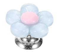 Bouton-poussoir de Réservoir Wc en Résine, Forme Fleur, Pressage Facile | Surface Lisse, pour Trou de Couvercle et Chasse D’eau Domestique, Aide Pratique pour Bricoleurs