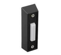 Bouton poussoir de sonnette éclairé, bouton de sonnette filaire, compatible CC 12-24 V, boîtier ABS 7,2 x 2,2 x 1,5 cm, pour couloirs sombres ou la nuit