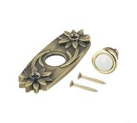 Bouton poussoir de sonnette en métal robuste avec lumière LED, bouton de rechange de sonnette filaire bronze antique, interrupteur de sonnette lumineux étanche pour entrée de maison