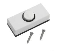 Bouton poussoir de sonnette en plastique au design minimaliste pour câblage dur dans les environnements résidentiels et commerciaux