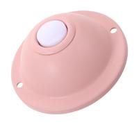 Bouton-poussoir de Sonnette Filaire Rétro en Métal Rose pour Entrée | Plaque Décorative Ronde, Installation Murale Facile, Chime Net, Style Ferme Classique pour Maison