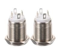 Bouton-poussoir de Sonnette Filaire Rond Lumineux 3 V en Acier Inoxydable | Bord Circulaire Blanc Éclairé, Remplacement Rapide, Installation Simple sur Panneau de Cadre, la Nuit