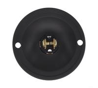 Bouton poussoir de sonnette rond en fer noir avec éclairage LED basse tension, plaque d'interrupteur murale en métal étanche et robuste pour la maison