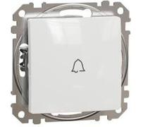 Bouton-poussoir de sonnette Sedna Design blanc brillant SDD111131 Schneider Electric
