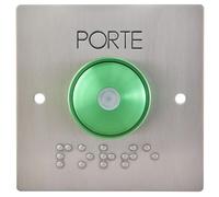 Bouton poussoir de sortie NO/NF avec LED Aiphone - Buzzer et bouton de contact en saillie