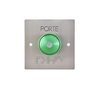 Bouton poussoir de sortie NO/NF avec LED Aiphone - Buzzer et bouton de contact en saillie